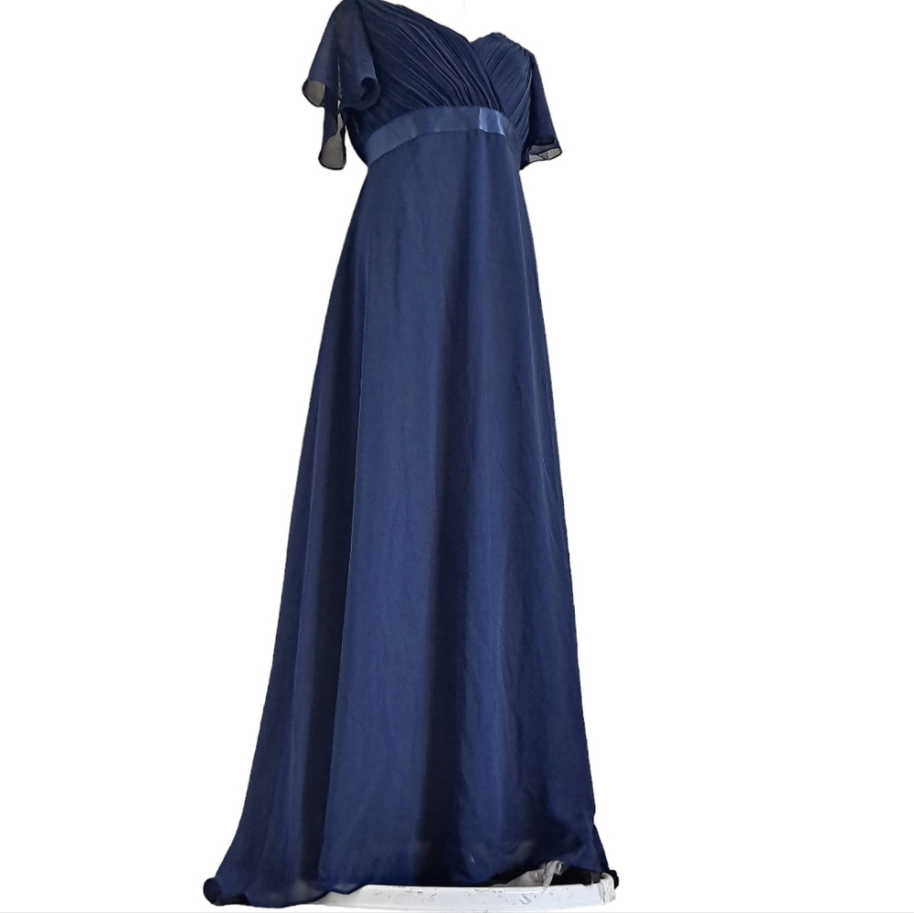 SOLD Ever Pretty navy blue long formal A line maxi prom Bridesmaid dress XL - Picture 7 of 17